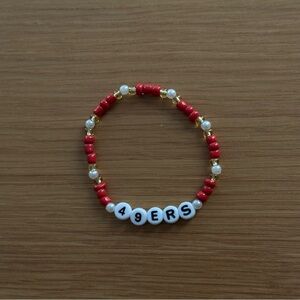 Niners bead bracelet